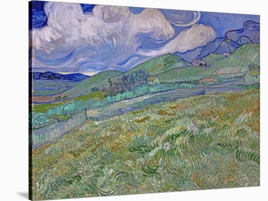Wheatfield and Mountains, c.1889-Vincent van Gogh-Stretched Canvas