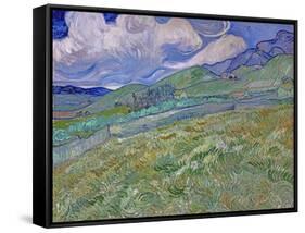 Wheatfield and Mountains, c.1889-Vincent van Gogh-Framed Stretched Canvas