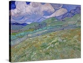 Wheatfield and Mountains, c.1889-Vincent van Gogh-Stretched Canvas