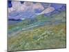 Wheatfield and Mountains, c.1889-Vincent van Gogh-Mounted Premium Giclee Print