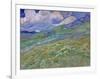 Wheatfield and Mountains, c.1889-Vincent van Gogh-Framed Giclee Print