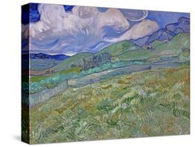 Wheatfield and Mountains, c.1889-Vincent van Gogh-Stretched Canvas