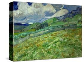 Wheatfield and mountains, June 1889 Canvas, 70,5 x 88,5 cm SMK 1840.-Vincent van Gogh-Stretched Canvas