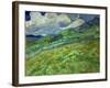 Wheatfield and mountains, June 1889 Canvas, 70,5 x 88,5 cm SMK 1840.-Vincent van Gogh-Framed Giclee Print