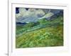 Wheatfield and mountains, June 1889 Canvas, 70,5 x 88,5 cm SMK 1840.-Vincent van Gogh-Framed Giclee Print