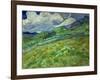 Wheatfield and mountains, June 1889 Canvas, 70,5 x 88,5 cm SMK 1840.-Vincent van Gogh-Framed Giclee Print