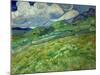 Wheatfield and mountains, June 1889 Canvas, 70,5 x 88,5 cm SMK 1840.-Vincent van Gogh-Mounted Giclee Print