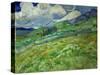 Wheatfield and mountains, June 1889 Canvas, 70,5 x 88,5 cm SMK 1840.-Vincent van Gogh-Stretched Canvas