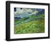 Wheatfield and mountains, June 1889 Canvas, 70,5 x 88,5 cm SMK 1840.-Vincent van Gogh-Framed Giclee Print