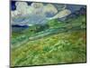 Wheatfield and mountains, June 1889 Canvas, 70,5 x 88,5 cm SMK 1840.-Vincent van Gogh-Mounted Giclee Print