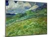 Wheatfield and mountains, June 1889 Canvas, 70,5 x 88,5 cm SMK 1840.-Vincent van Gogh-Mounted Giclee Print