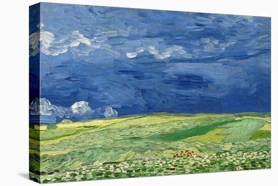 Wheatfield under Thunderclouds, 1890-Vincent van Gogh-Stretched Canvas