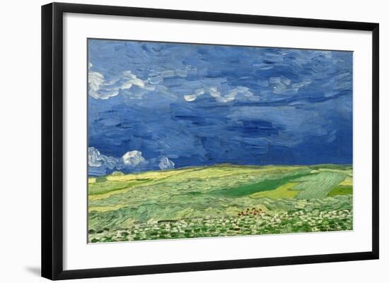 Wheatfield under Thunderclouds, 1890-Vincent van Gogh-Framed Giclee Print