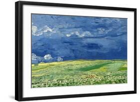 Wheatfield under Thunderclouds, 1890-Vincent van Gogh-Framed Giclee Print