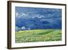 Wheatfield under Thunderclouds, 1890-Vincent van Gogh-Framed Premium Giclee Print