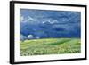 Wheatfield under Thunderclouds, 1890-Vincent van Gogh-Framed Premium Giclee Print