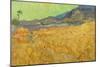 Wheatfield with a Reaper. Date: September 1889, Saint-Rémy-de-Provence. Dimensions: 73.2 cm x 92...-VINCENT VAN GOGH-Mounted Poster