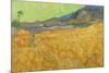 Wheatfield with a Reaper. Date: September 1889, Saint-Rémy-de-Provence. Dimensions: 73.2 cm x 92...-VINCENT VAN GOGH-Mounted Poster