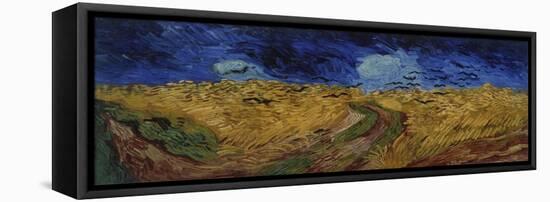 Wheatfield with Crows, 1890-Vincent van Gogh-Framed Stretched Canvas