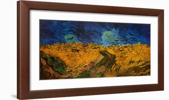 Wheatfield with Crows, c.1890-Vincent van Gogh-Framed Art Print