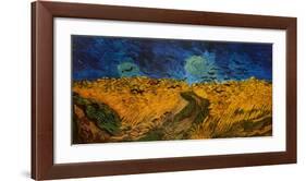 Wheatfield with Crows, c.1890-Vincent van Gogh-Framed Art Print