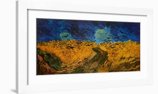 Wheatfield with Crows, c.1890-Vincent van Gogh-Framed Art Print