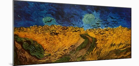 Wheatfield with Crows, c.1890-Vincent van Gogh-Mounted Art Print