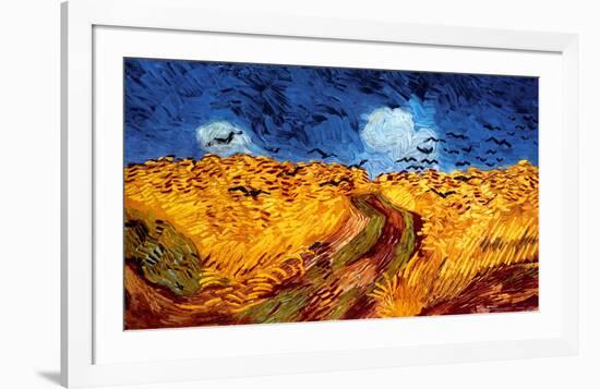 Wheatfield with Crows, c.1890-Vincent van Gogh-Framed Art Print