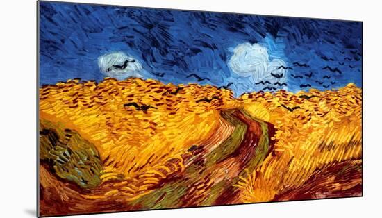 Wheatfield with Crows, c.1890-Vincent van Gogh-Mounted Art Print