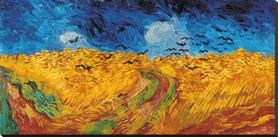 Wheatfield with Crows, c.1890-Vincent van Gogh-Stretched Canvas
