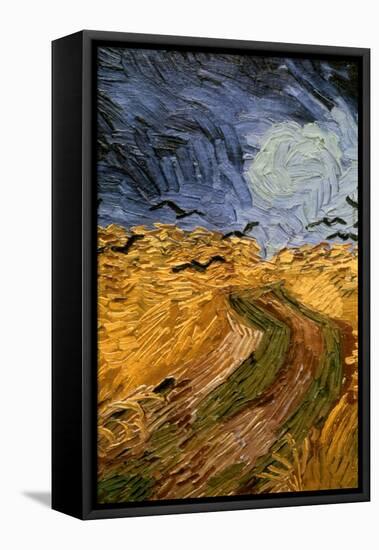 Wheatfield with Crows, (Detail) 1890-Vincent van Gogh-Framed Stretched Canvas