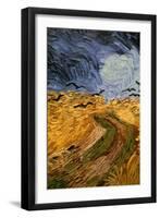 Wheatfield with Crows, (Detail) 1890-Vincent van Gogh-Framed Giclee Print