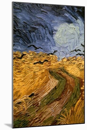 Wheatfield with Crows, (Detail) 1890-Vincent van Gogh-Mounted Giclee Print