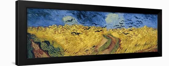 Wheatfield with Crows-Vincent van Gogh-Framed Premium Giclee Print