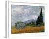 Wheatfield with Cypresses, 1889-Vincent van Gogh-Framed Giclee Print