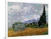 Wheatfield with Cypresses, 1889-Vincent van Gogh-Framed Giclee Print