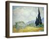 Wheatfield with Cypresses, 1889-Vincent van Gogh-Framed Giclee Print