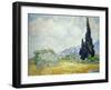 Wheatfield with Cypresses, 1889-Vincent van Gogh-Framed Giclee Print