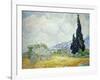 Wheatfield with Cypresses, 1889-Vincent van Gogh-Framed Giclee Print