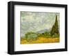 Wheatfield with Cypresses, c.1889-Vincent van Gogh-Framed Art Print