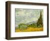 Wheatfield with Cypresses, c.1889-Vincent van Gogh-Framed Art Print