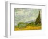 Wheatfield with Cypresses, c.1889-Vincent van Gogh-Framed Art Print