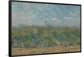 Wheatfield with Partridge. Date: June-July 1887, Paris. Dimensions: 53.7 cm x 65.2 cm, 71.5 cm x...-VINCENT VAN GOGH-Framed Poster