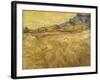 Wheatfield with Reaper, 1889-Vincent van Gogh-Framed Giclee Print