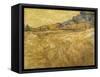 Wheatfield with Reaper, 1889-Vincent van Gogh-Framed Stretched Canvas