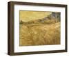 Wheatfield with Reaper, 1889-Vincent van Gogh-Framed Giclee Print