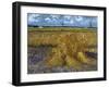 Wheatfield with Sheaves, c.1888-Vincent van Gogh-Framed Giclee Print