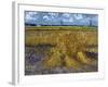 Wheatfield with Sheaves, c.1888-Vincent van Gogh-Framed Giclee Print