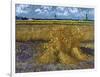 Wheatfield with Sheaves, c.1888-Vincent van Gogh-Framed Giclee Print