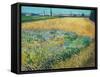 Wheatfield-Vincent van Gogh-Framed Stretched Canvas